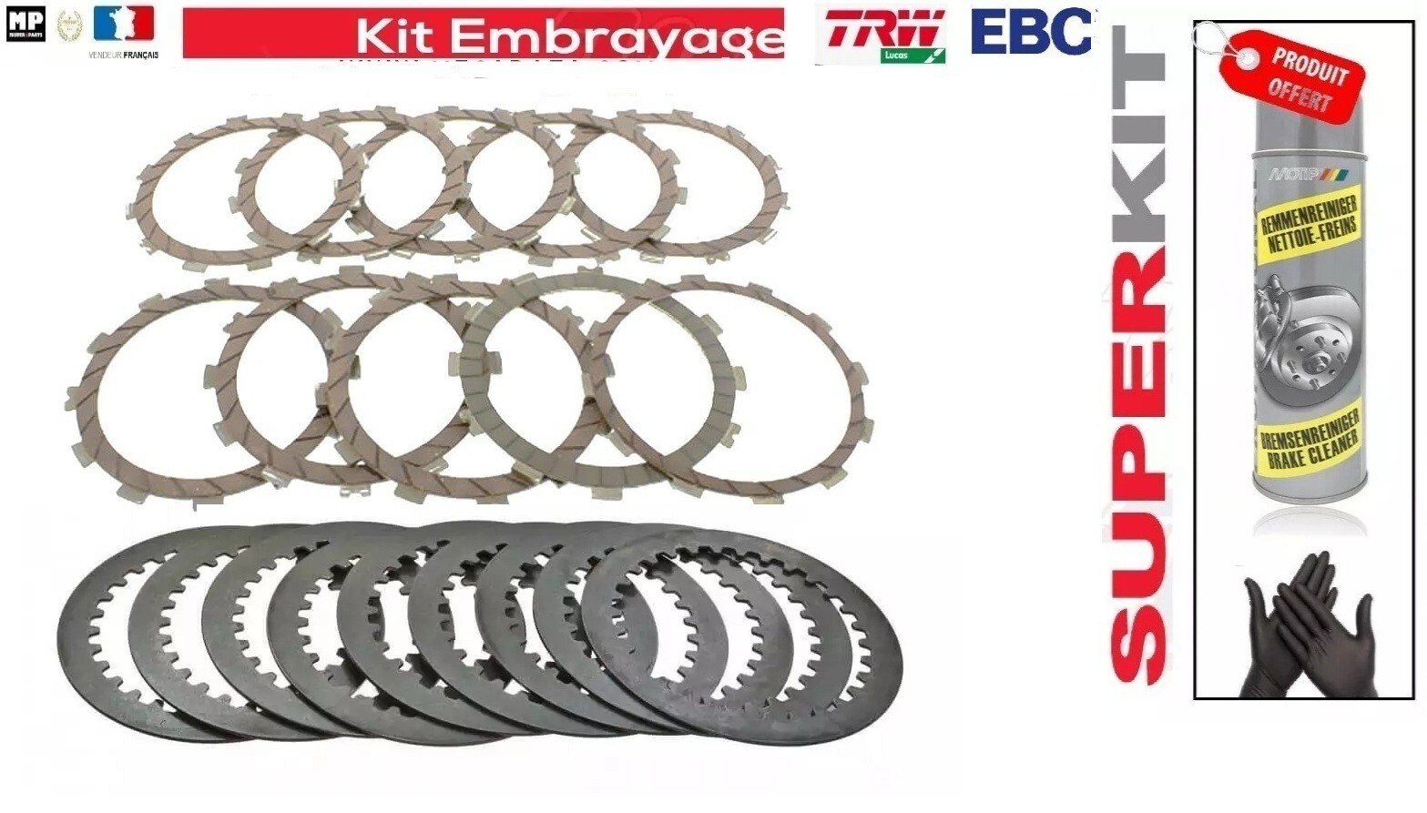 Plus de patinage avec le kit embrayage BMW S 1000 XR 2017