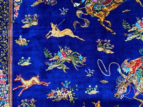 Pictorial Rug Stunning High Quality Hall Way Beautiful Silk Home Decor Rug,3x4ft - Picture 6 of 10
