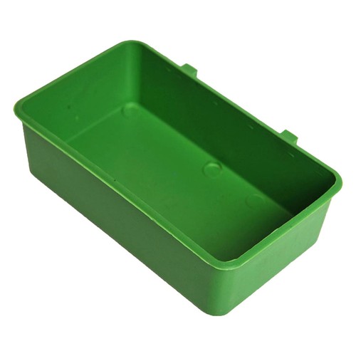 2X Parrot Bird Water Bath Tub For Pet Cage Hanging Bowl Parakeet Food Feeder Box
