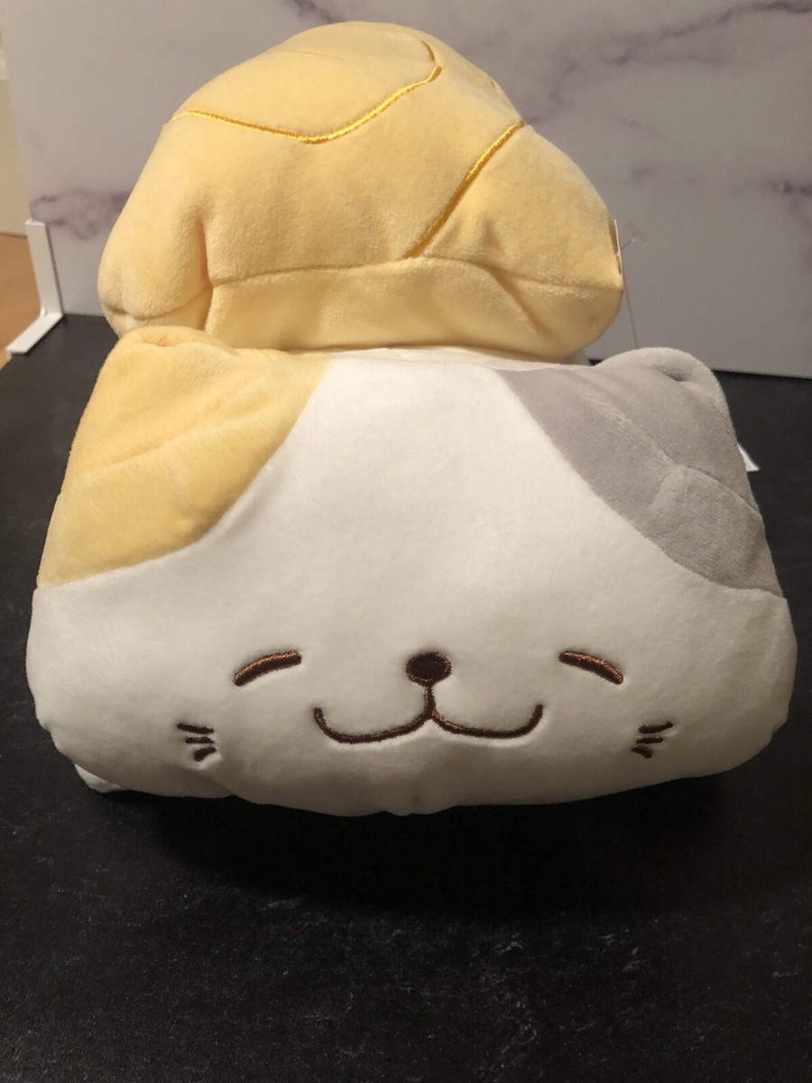 MINISO LIFE Sushi Kitty Cat PLUSH Stuffed Animal TAMAGOYAKI White/Yellow  16” NWT