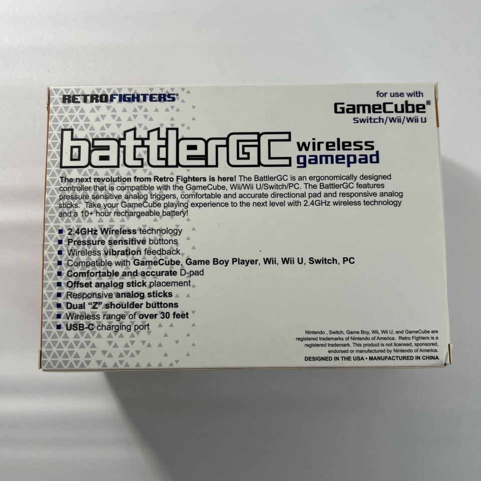Retro Fighters BattlerGC - Wireless GameCube Controller - Spice Orange - Image 3 of 4