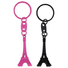 2er Set Eiffelturm Schlüsselanhänger Metall - Paris Reise - Mini Eiffelturm