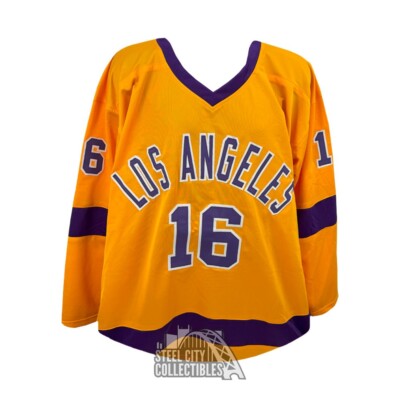 Los Angeles Triple Crown Line Autographed Gold Custom Hockey