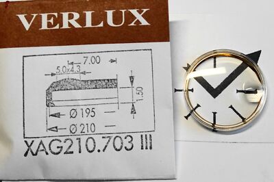 VERRE DE MONTRE VERLUX BAGUE METALIC MTL/C 181-340