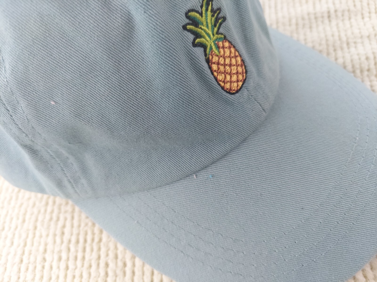 Pineapple Strapback Baseball Cap/ Hat. Green. - image 2