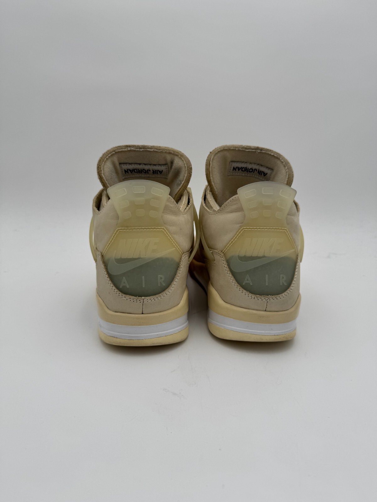 Taglia 9 M 10 5 W OFF WHITE x Nike Air Jordan 4 OG Sail bianco crema