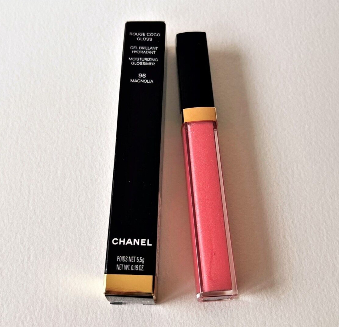 CHANEL Rouge Coco Gloss Moisturizing Glossimer 96 MAGNOLIA Lip Gloss