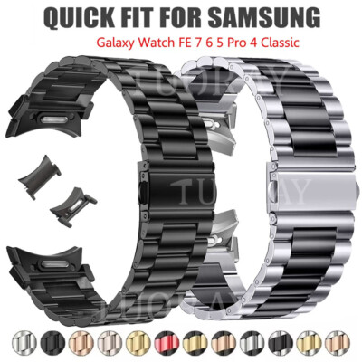Quickfit Edelstahl Armband Für Samsung Galaxy Watch FE 7 6 5 4 40 44mm 6 Classic