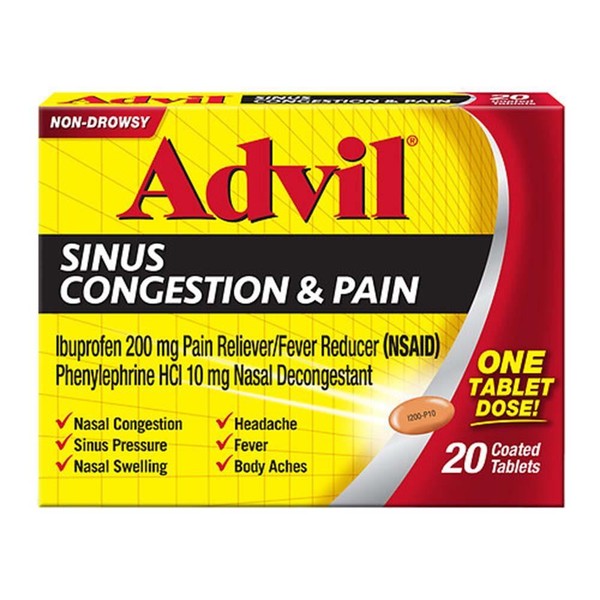 Advil Sinus Congestion & Pressure Tablets 20ct 305730199216a699 for