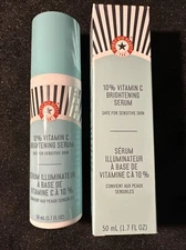 First Aid Beauty: 10% Vitamin C Brightening Serum 1.7 fl oz NIB Sensitive Skin