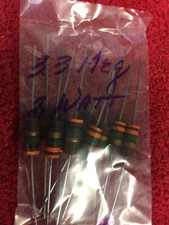 3.3 MEG 2 WATT CARBON COMPOSITION  RESISTORS 5% 10 PCS NOS