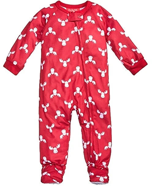 Long Sleeve Cotton Blend Unisex Kids' Sleepwear