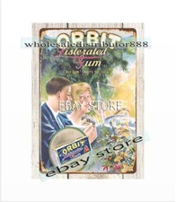 Orbit LISTERATED Gum metal tin sign indoor wall art decor