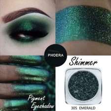 PHOERA PIGMENT EYESHADOW SHIMMER GLITTER EYE SHADOW CREAM POWDER PALLET MAKEUP