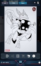 Topps Marvel Collect 2021 Topps Weekly Original Art Series 6 B&W - Throg