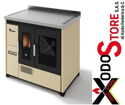 Küche A Pellet 5 Sterne Eva Calor ENRICA PLUS Luftigen 8 Kw Senden Mail Rabatt