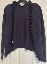 Ann Taylor LOFT Vintage Coquette Merino Wool Old Money Luxury Cardigan Size XS