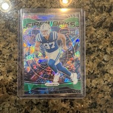 2024 Panini Prizm - Fireworks Green Wave Prizm #17 Laiatu Latu (RC)