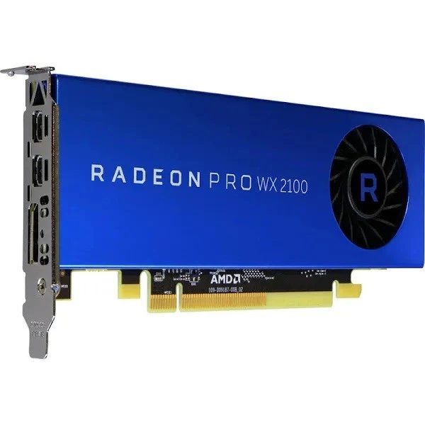 Tarjeta de gráficos de bajo perfil AMD Radeon Pro WX2100 2 GB GDDR5 Foto 2 de 2