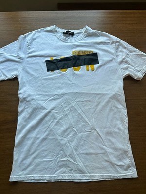 DSQUARED2 Tape detail Icon T-shirt White Men's US XXL