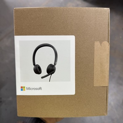 *NEW Microsoft 8JN-00001 Modern USB Headset - Stereo Wired On-ear Binaural Noise