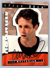 1994-95 Upper Deck Be a Player #72 Craig MacTavish Autographs