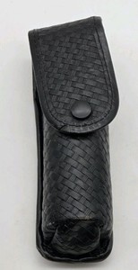 Uncle Mikes Sidekick Pepper Spray Holder Braided Faux Leather Belt Loop 7" Tall