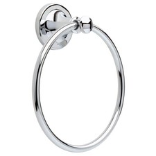Delta Silverton Wall Mount Round Closed Towel Ring Bath Hardware Accessory
