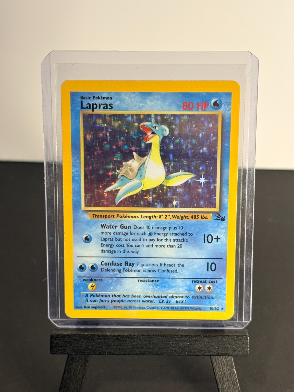 Pokémon TCG Lapras Base Set Fossil Set Holo 10/62