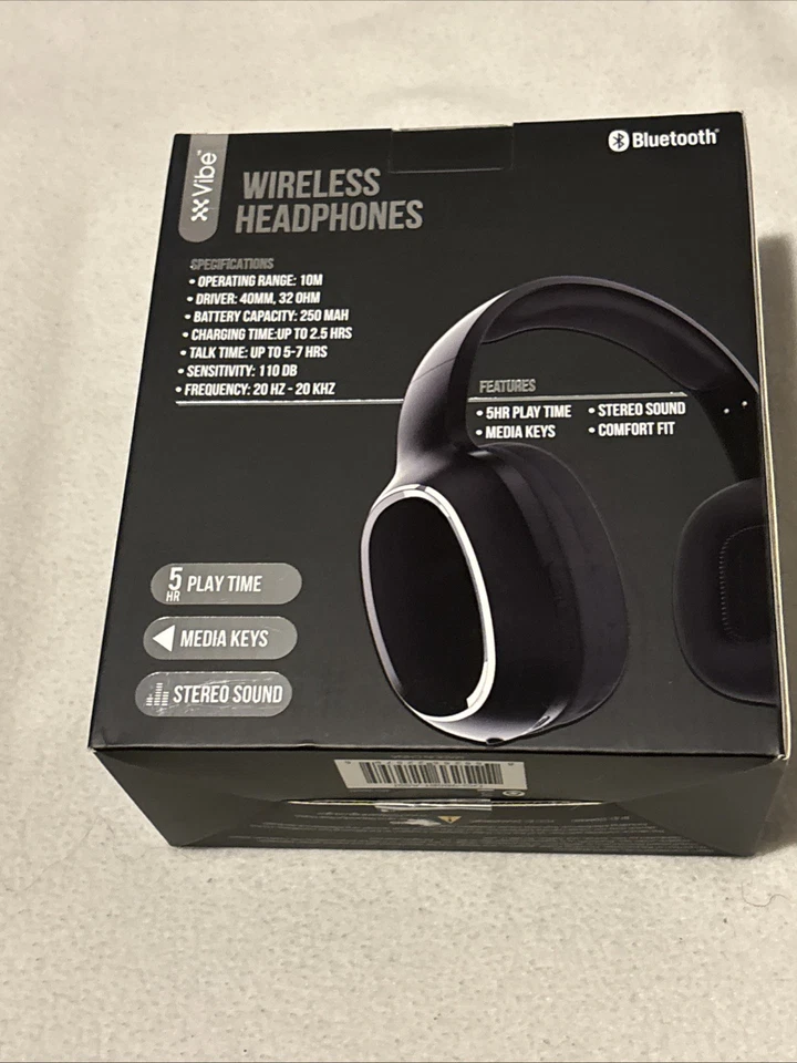 Vibe, Auriculares Inalámbricos en Color Negro. Foto 3 de 4