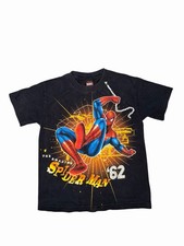 vintage 00s Y2K Marvel Mad Engine Spiderman T-Shirt sz Youth M 8/10