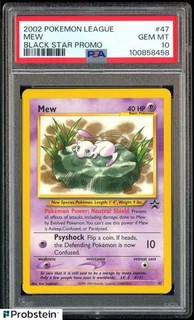 2002 Pokemon League Black Star Promo #47 Mew PSA 10 GEM MINT