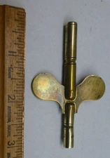 Seth Thomas Big Brass Clock Key Double Ended - #6 and #4 Ends -BEST OFFER-
