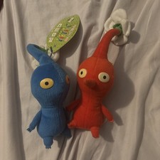 Pikmin Rare 2001 Nintendo Japan GameCube Banpresto Plush Figure Red Blue NWT
