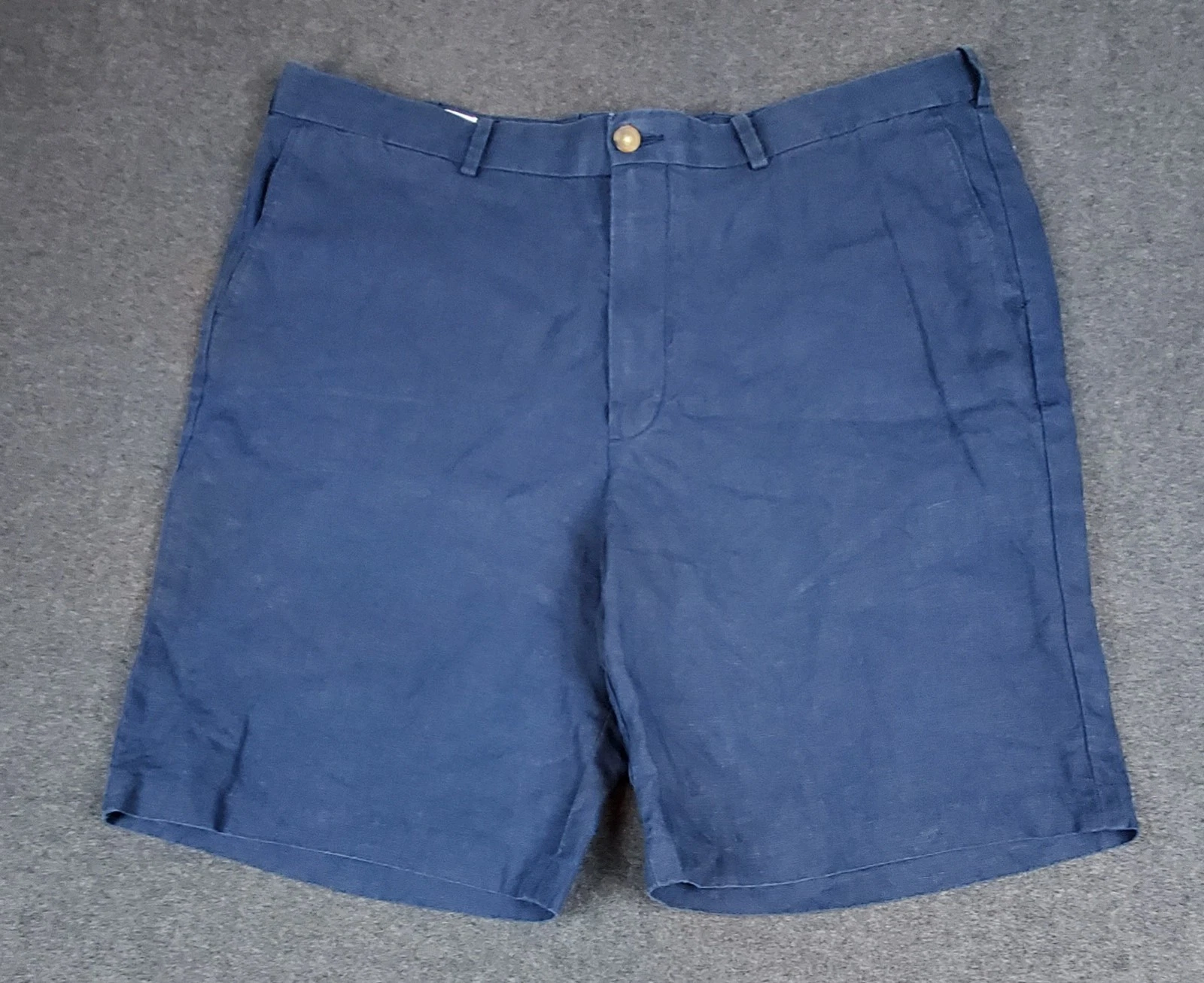 Baird McNutt Nordstrom 100% Irish Linen Navy Blue Mens Chino Shorts 40 (41)
