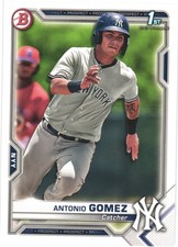 2021 Bowman  Antonio Gomez #BP-82  1st Yankees [add’l $1 cards, 5¢ ship]