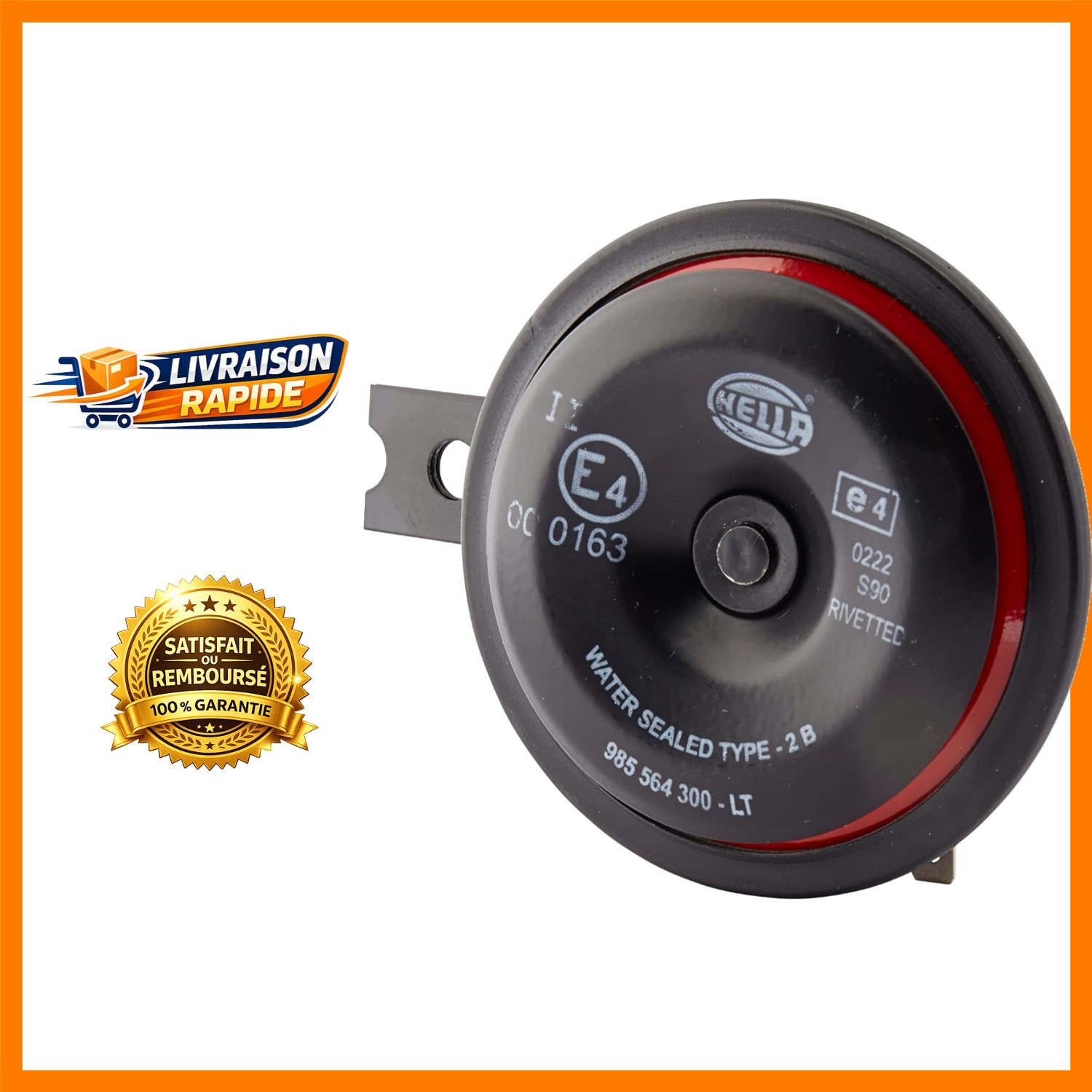 Avertisseur sonore Hella 3Al 922 klaxon haute performance 350Hz 12V