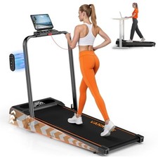 VANNECT 6 in 1 Folding Treadmill with 12KM/H, 9% Incline