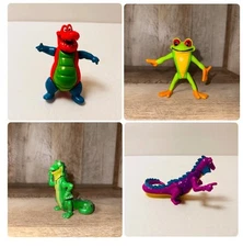 ⭐️ RAINFOREST CAFE Red Nile crocodile IGGY The Pink IGUANA CHA-CHA Frog