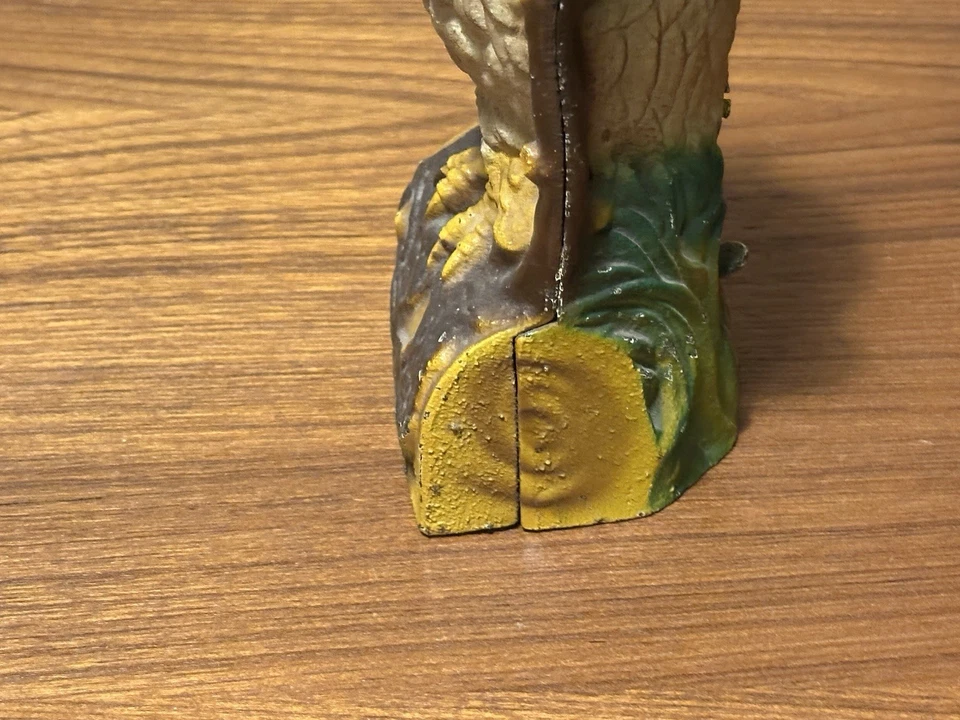 Owl vintage cast iron coin bank from Book of Knowledge - Image 4 of 4