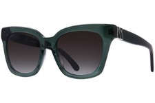 Kate Spade Constance/G/S 1ED9O Sunglasses Women's Green/Dark Grey Shaded 53mm