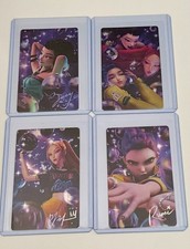 2026 McDONALD'S K-POP DEMON HUNTERS HUNTR/X COLLECTOR CARDS 4 PIECE SET