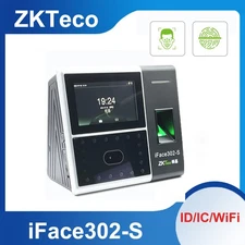 ZKTeco iFace302-S Biometric Identification Face Fingerprint Time Attendance