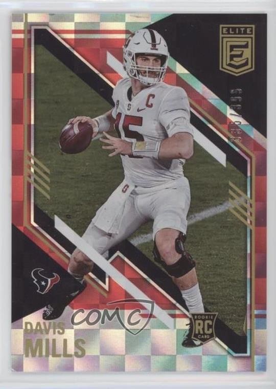 2021 Panini Donruss Elite Rookies Red /399 Davis Mills #168 Rookie RC