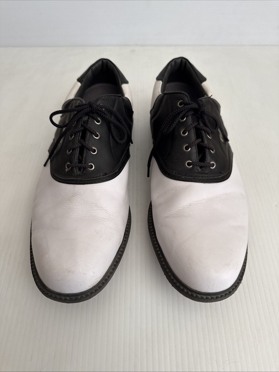 Footjoy Men's SuperLites Golf Shoes - 58088 - White / Black - 13 M