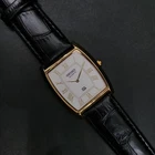 Vintage Seiko Slim Quartz Barrel White Face 30MM Case Japanese Men's Watch H79