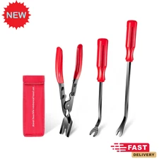 3 Pcs Clip Remover Tool Clip Pliers Set Fastener Removal Tool Auto Trim Removal.