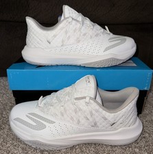 Skechers Viper Court Rally Pickleball Shoes White/Gray  Size Mens 8/Womens 9.5 