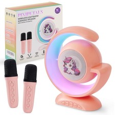 Karaoke Machine for Kids - Portable Speaker Girls with 2 Pink