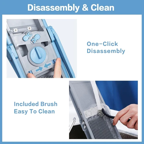 Upgrade Safe Mandoline Schneider Plus, größere Größe, verstellbar Gemüse Lebensmittel Hacken - Bild 5 von 5